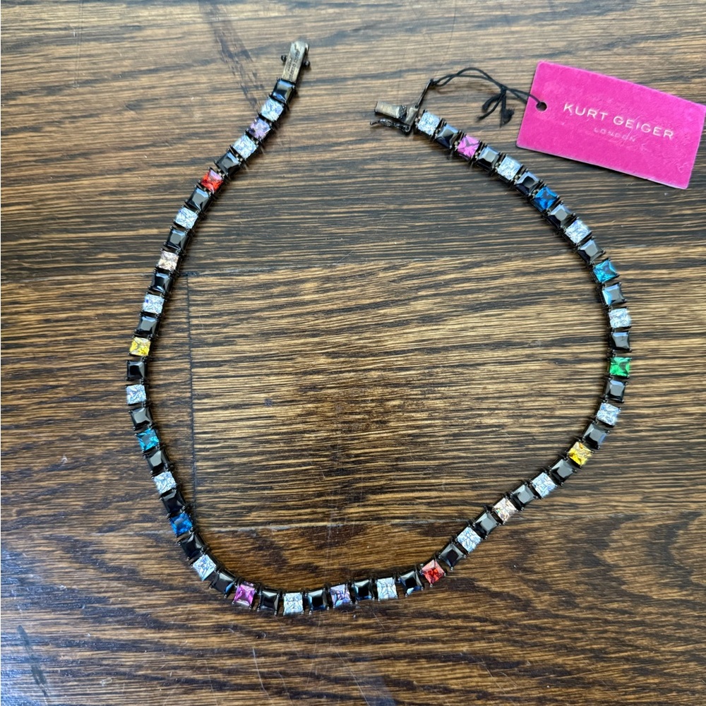 Kurt Geiger Colorful Gemstone Necklace